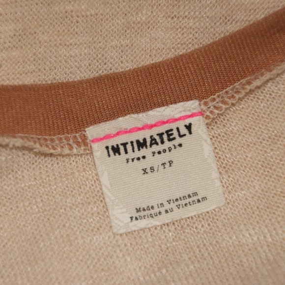 221 FREE PEOPLE Tea Weekends Layering Tee Tunic sz XS - Picture 6 of 13